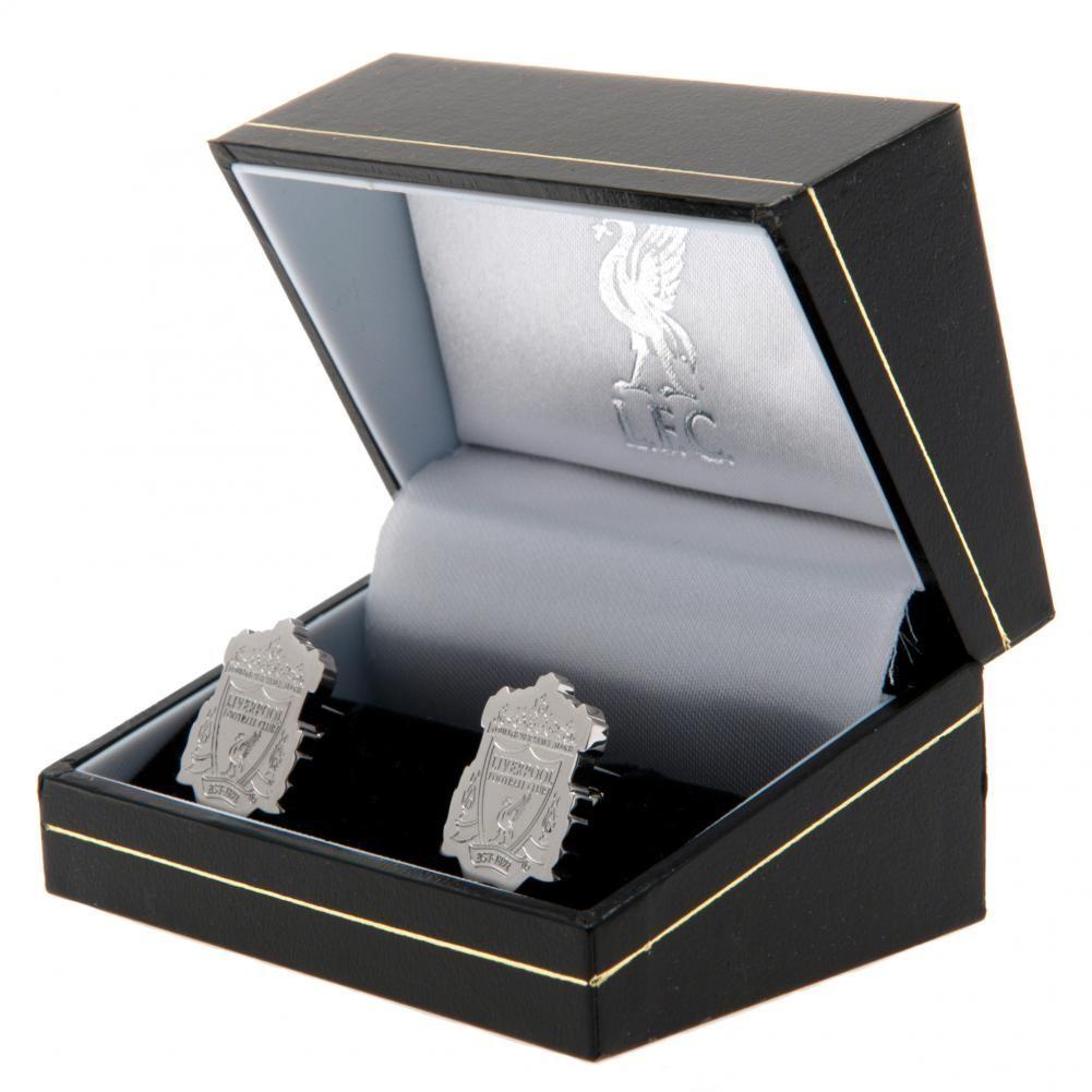 Liverpool FC Stainless Steel Formed Crest Cufflinks - Shop Cufflinks & Tie Slides At Gift Moments - 1