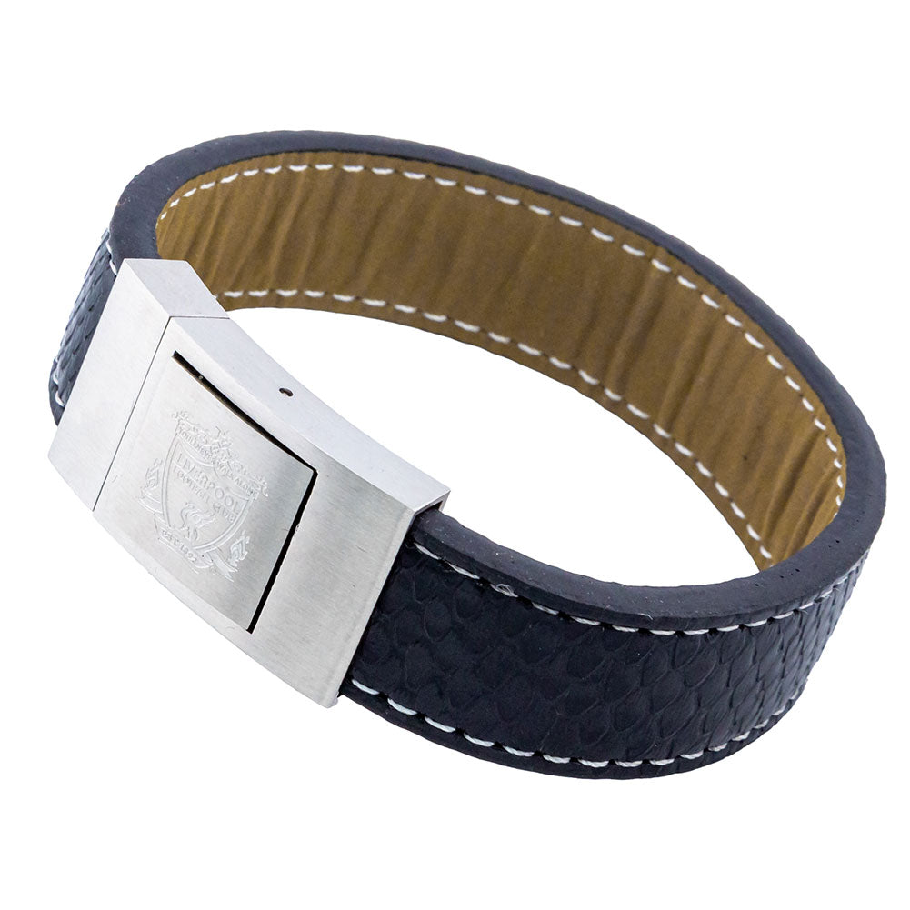 Liverpool FC Stitched Leather Bracelet: 1 - Bracelets By Liverpool