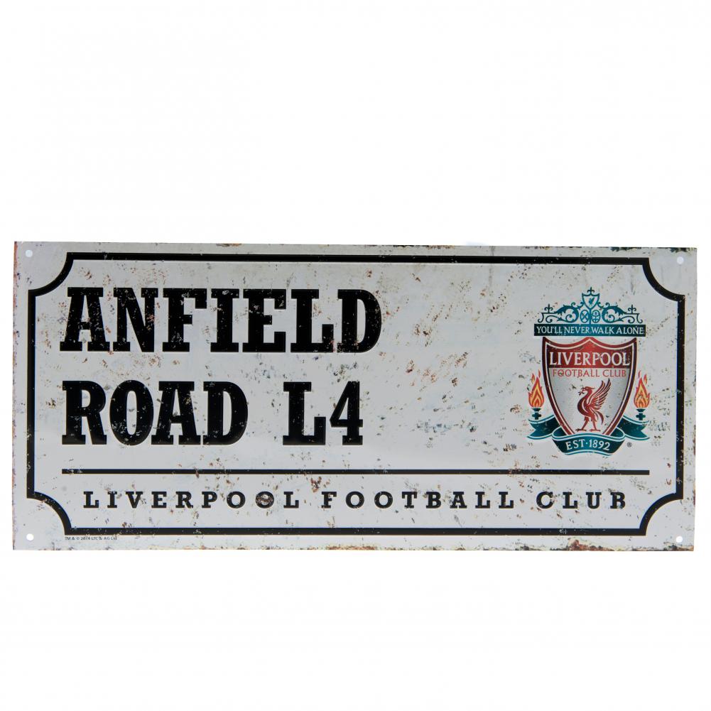 Liverpool FC Retro Street Sign - Shop Signs & Plaques At Gift Moments - 1