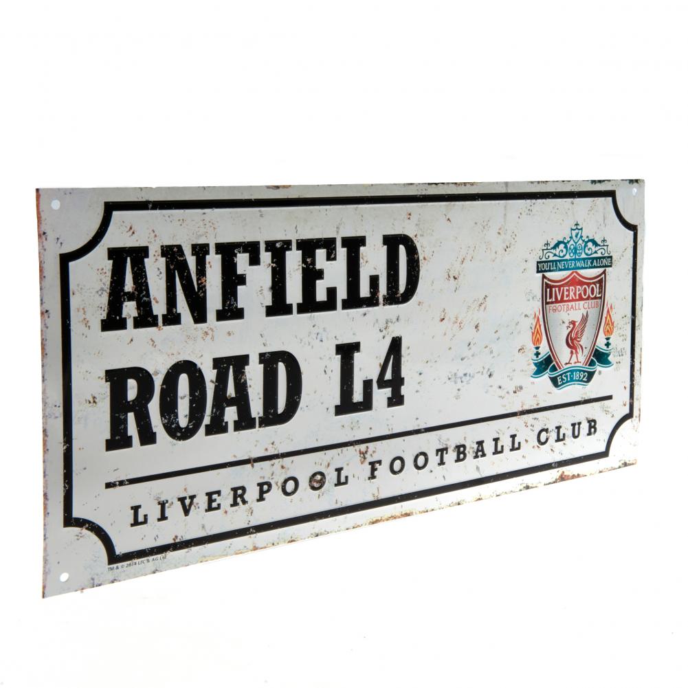 Liverpool FC Retro Street Sign - Shop Signs & Plaques At Gift Moments - 2