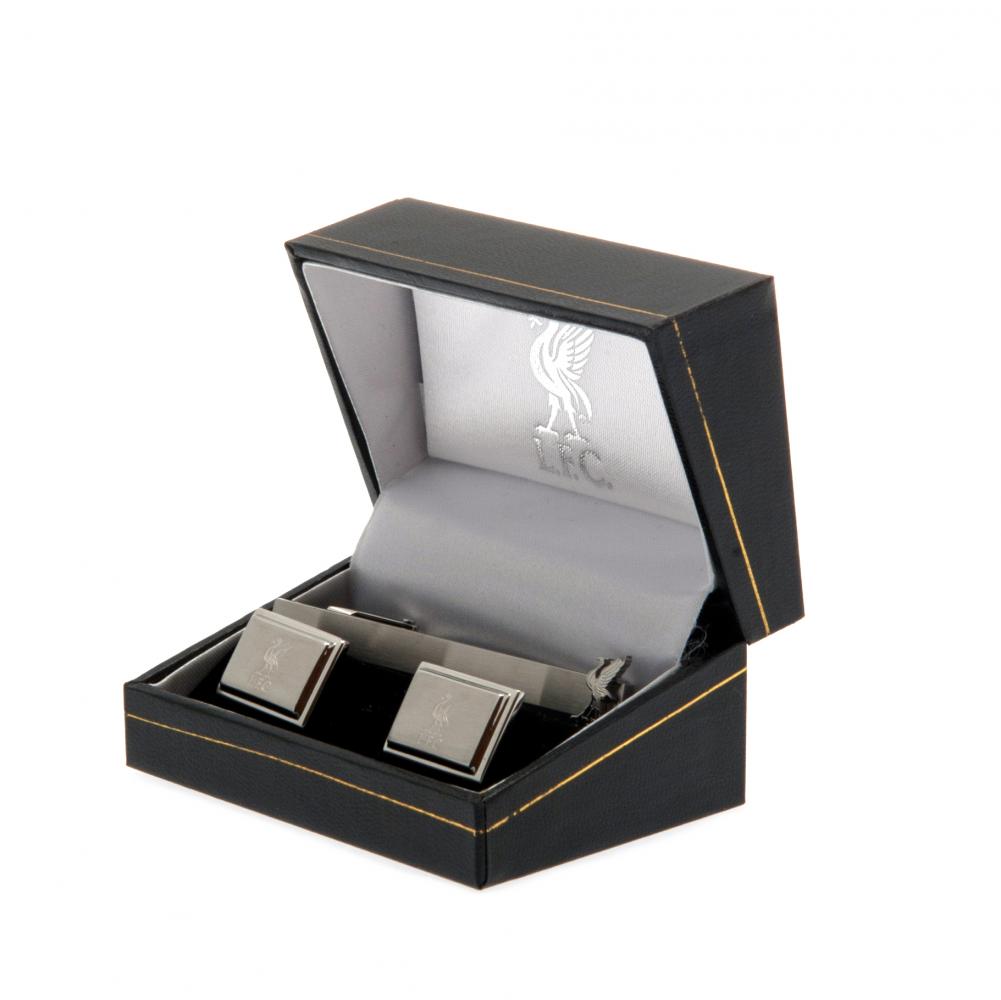 Liverpool FC Tie Slide & Cufflink Set - Shop Cufflinks & Tie Slides At Gift Moments - 1