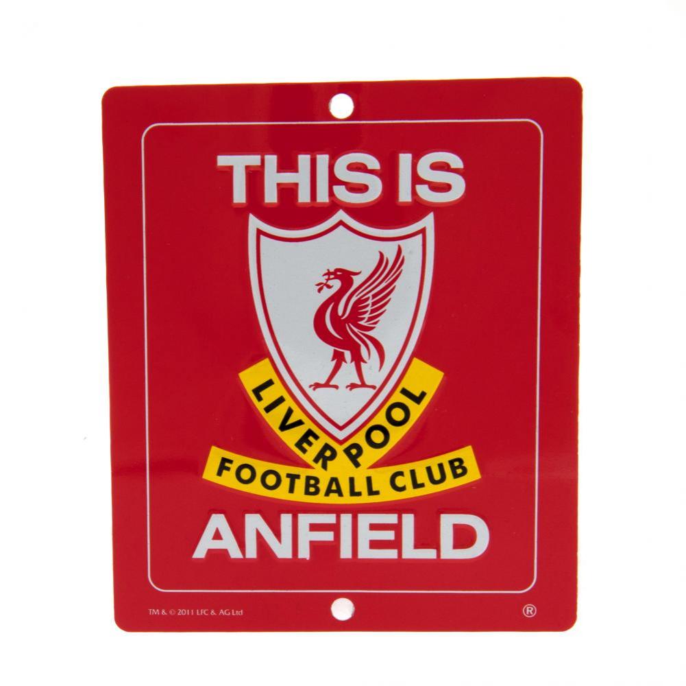 Liverpool FC This Is Anfield Window Sign - Shop Signs & Plaques At Gift Moments - 1