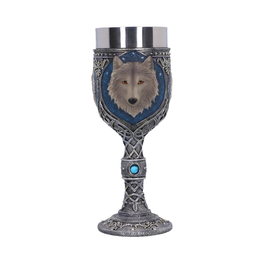 Lone Wolf Grey Animal Goblet 19.5cm: 4 - Goblets & Chalices By Gift Moments
