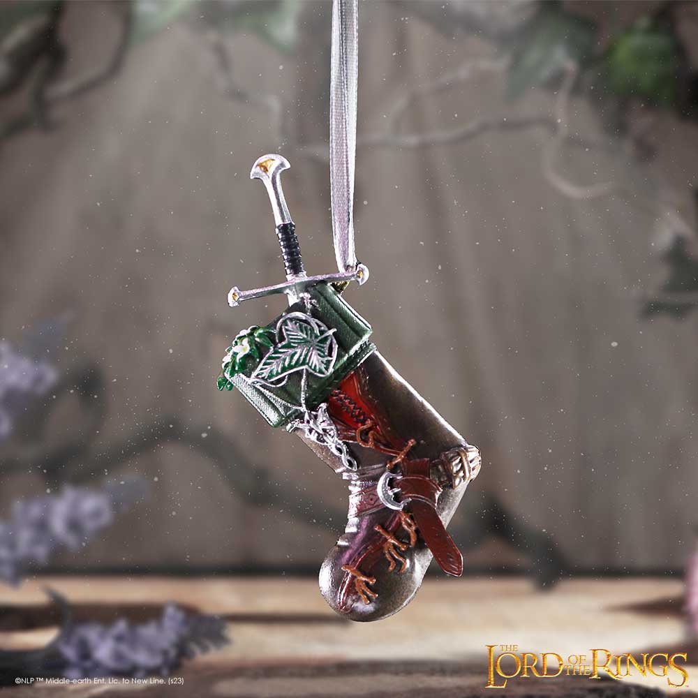 The Lord of the Rings Aragorn Stocking Hanging Ornament - Shop Decorations At Gift Moments - 1