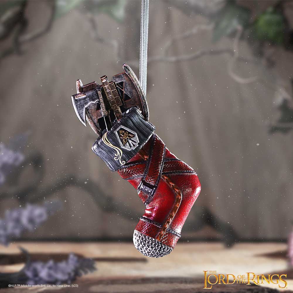 The Lord of the Rings Gimli Stocking Hanging Ornament - Shop Decorations At Gift Moments - 1