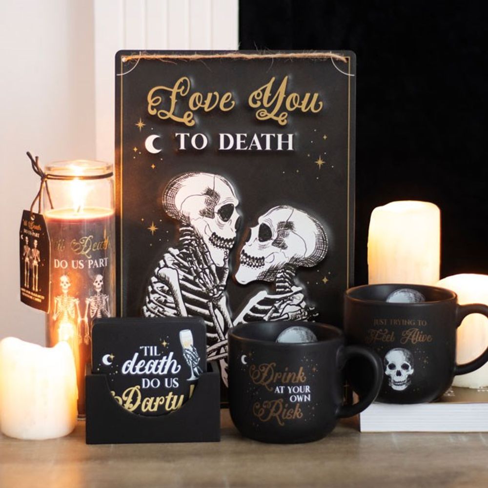 Love You To Death Hanging Metal Sign: 5 - By Gift Moments