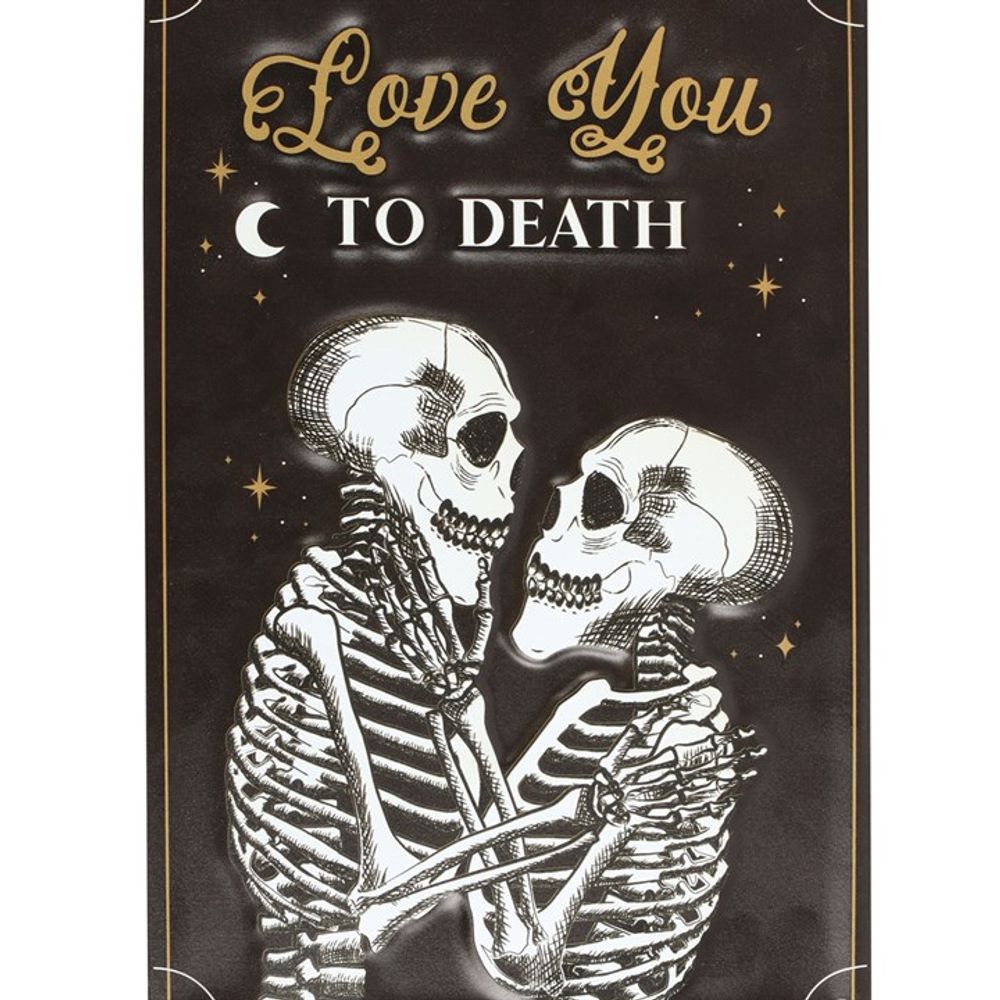 Love You To Death Hanging Metal Sign: 3 - By Gift Moments
