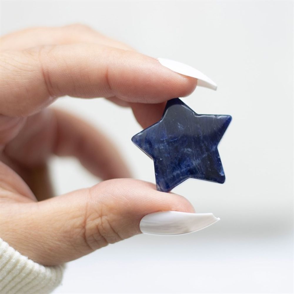 Lucky Stars Lucky Sodalite Crystal Star in a Bag: 5 - By Gift Moments