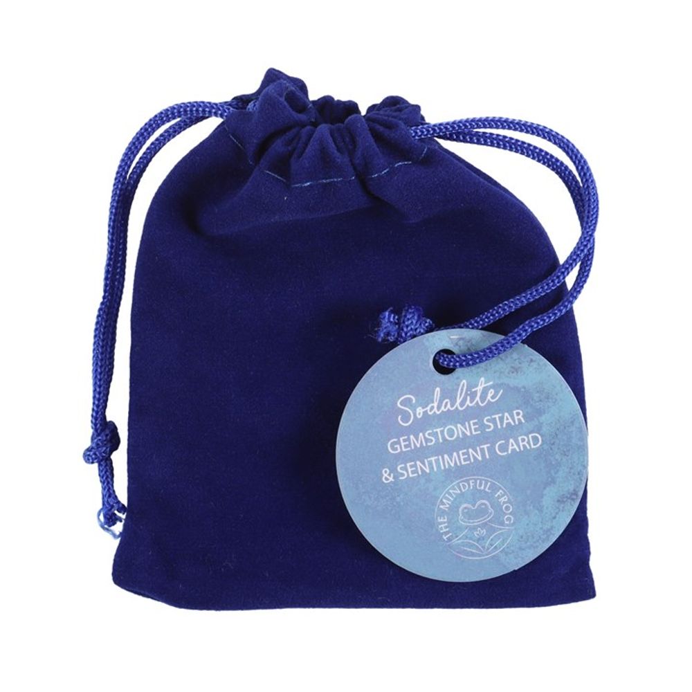 Lucky Stars Lucky Sodalite Crystal Star in a Bag: 3 - By Gift Moments