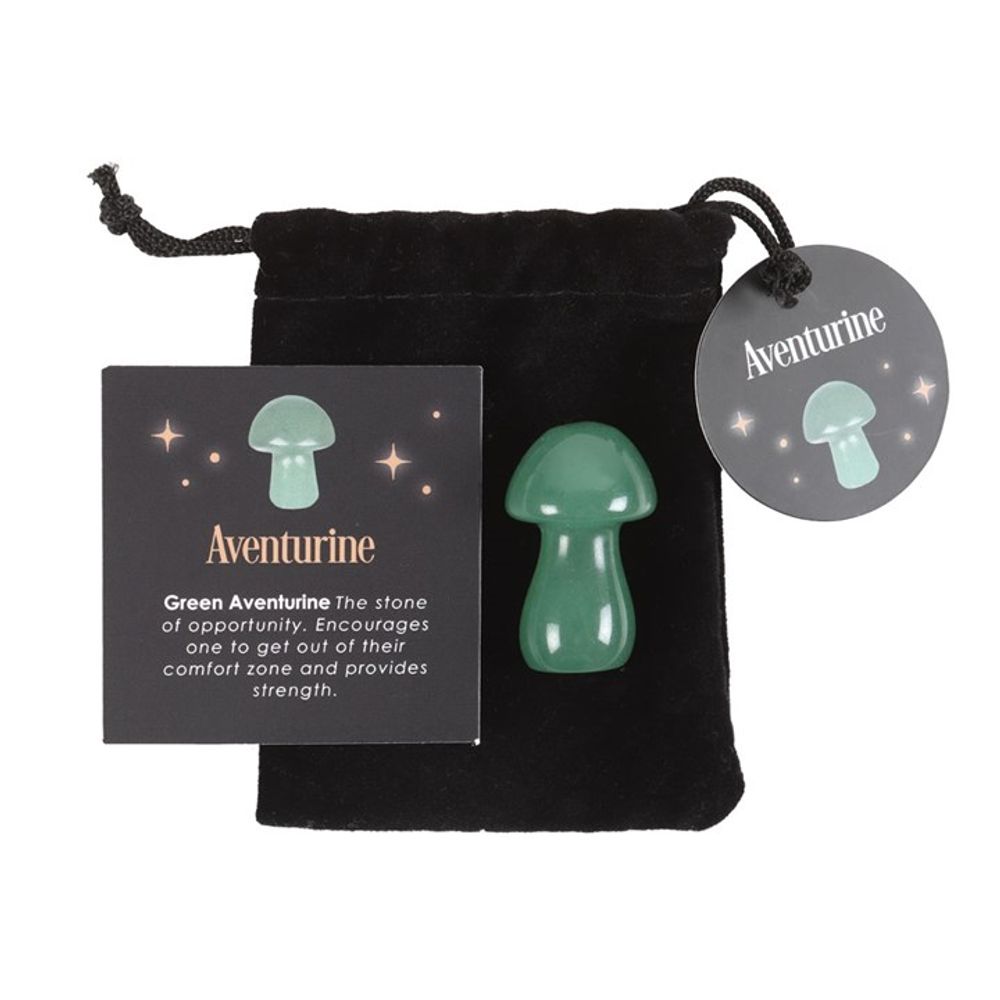 Magical Aventurine Crystal Mushroom: 2 - By Gift Moments