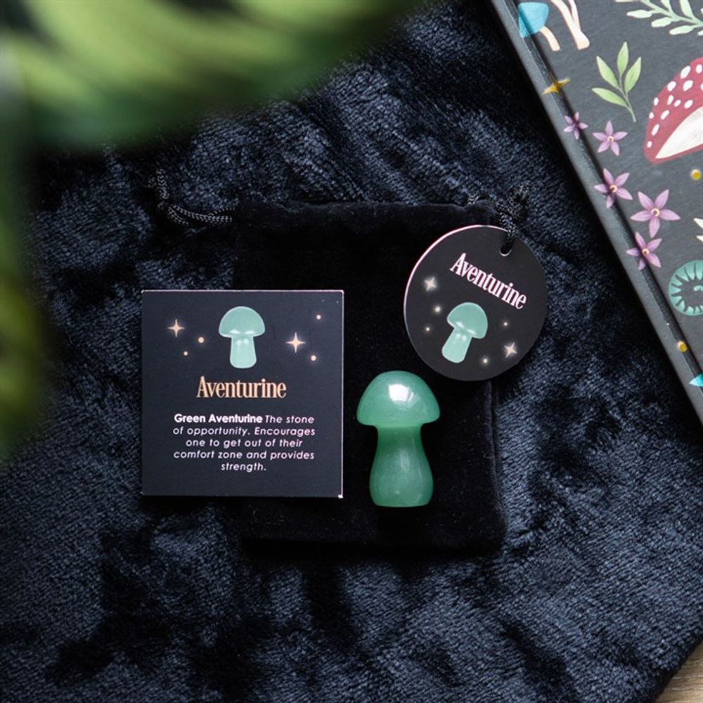 Magical Aventurine Crystal Mushroom: 1 - By Gift Moments
