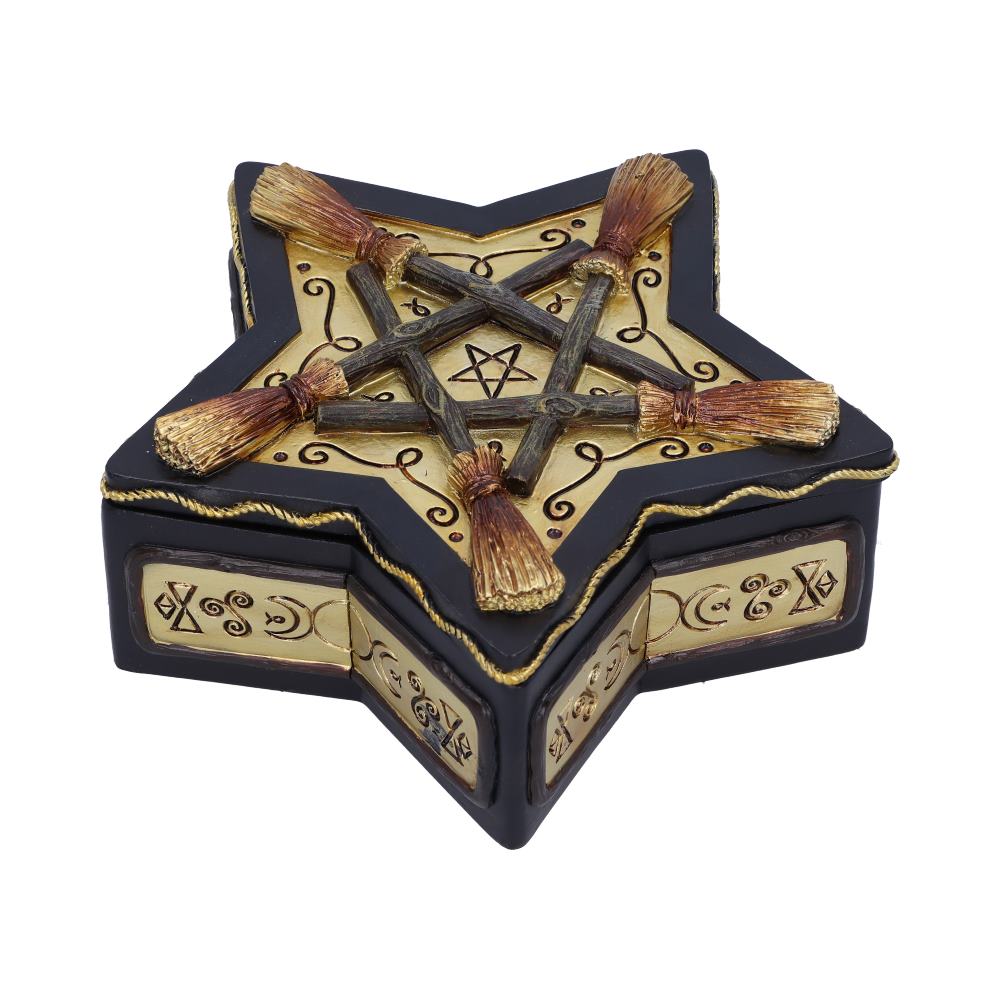 Magick Protector Wiccan Broomstick Box 16cm: 4 - Boxes By Gift Moments