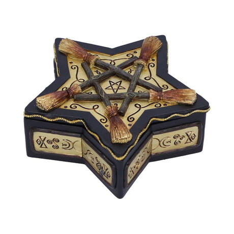 Magick Protector Wiccan Broomstick Box 16cm: 4 - Boxes By Gift Moments