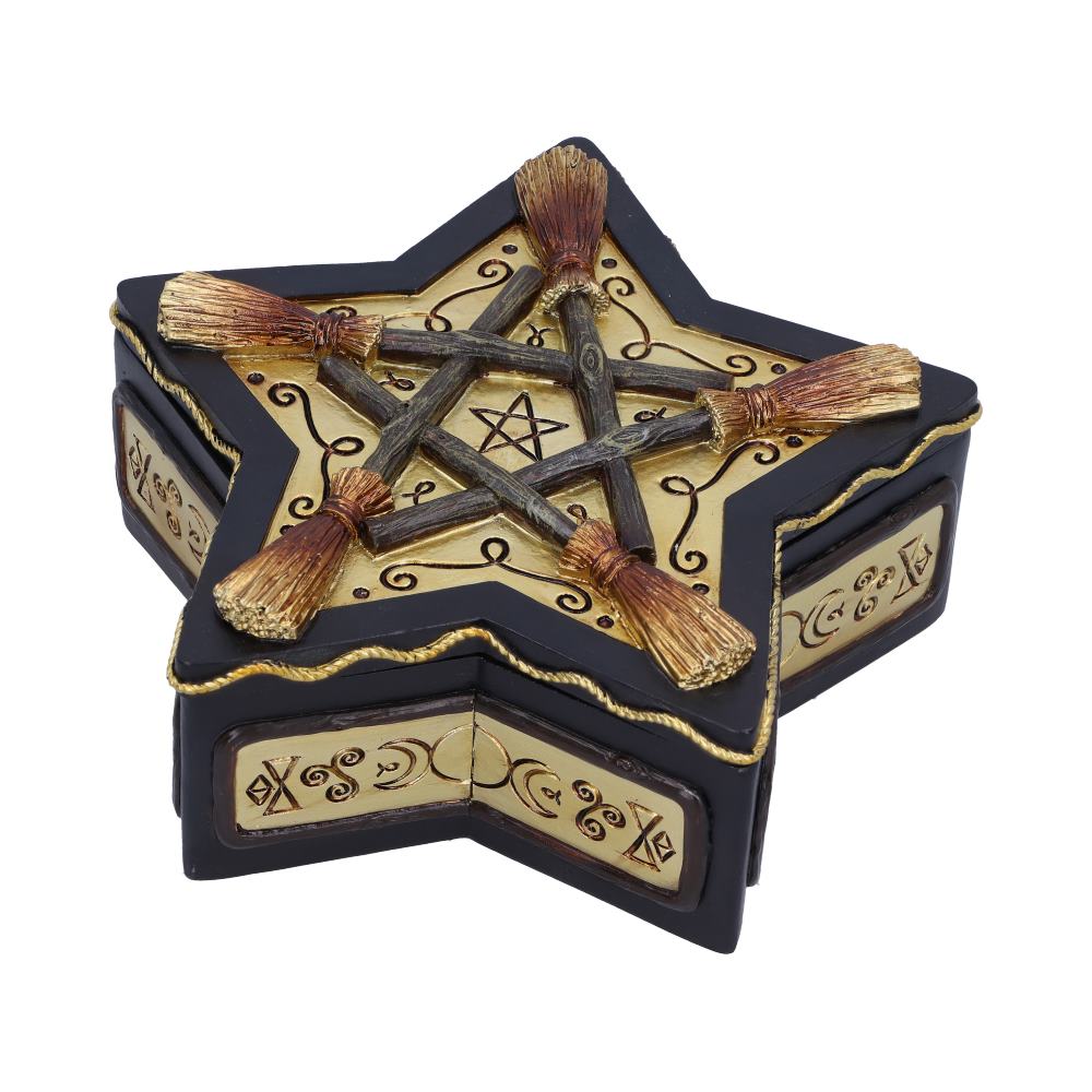 Magick Protector Wiccan Broomstick Box 16cm: 5 - Boxes By Gift Moments