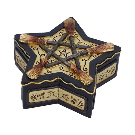 Magick Protector Wiccan Broomstick Box 16cm: 5 - Boxes By Gift Moments