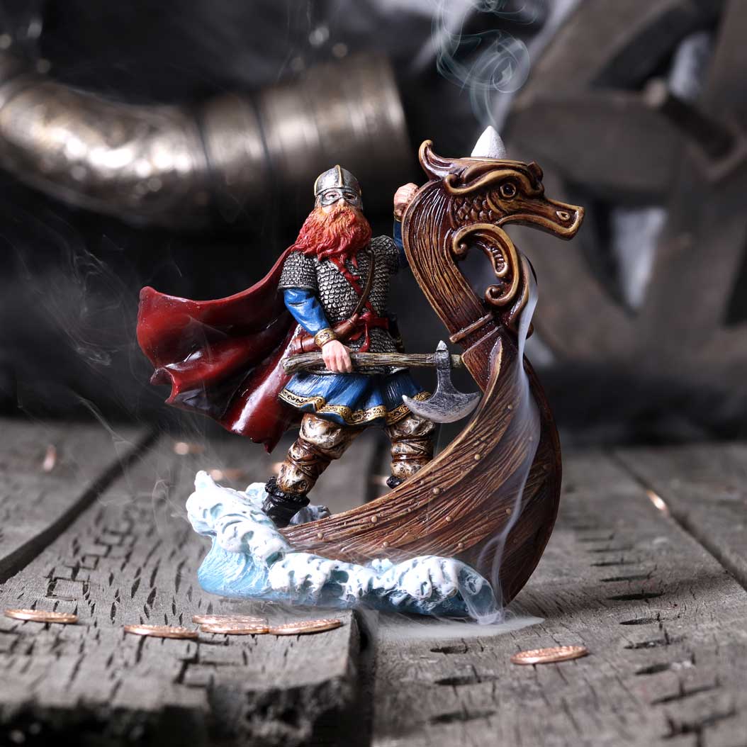 Magnus Viking Backflow Incense Burner 16.2cm: 1 - Incense Holders By Gift Moments