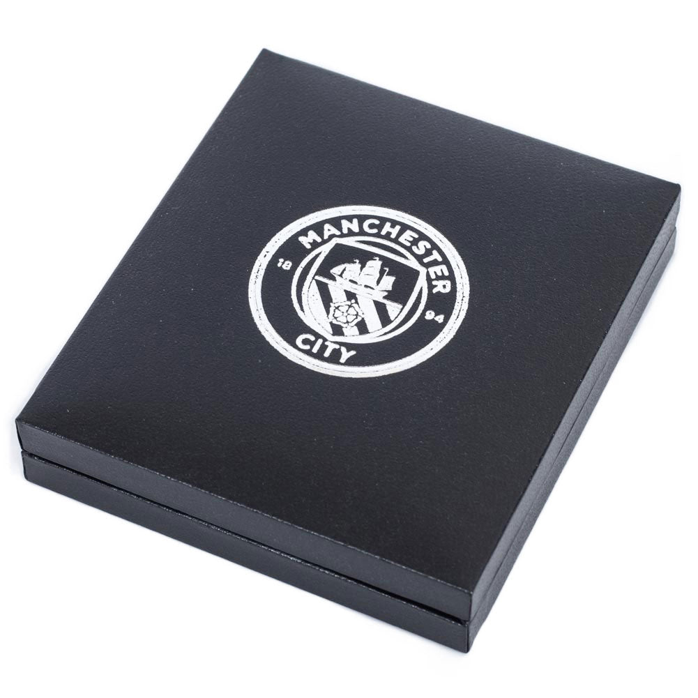 Manchester City FC 18ct Gold Plated on Silver Pendant & Chain - Shop Necklaces At Gift Moments - 4
