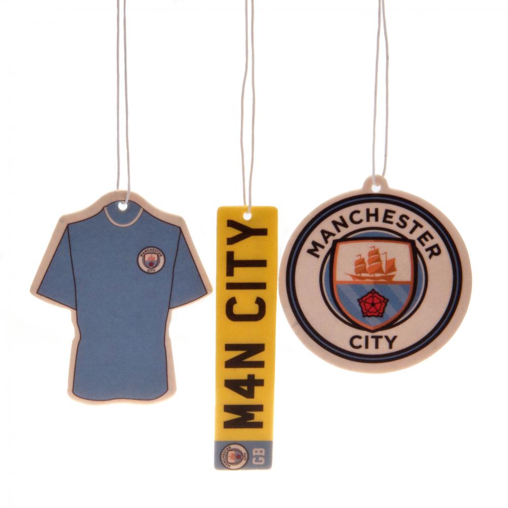 Manchester City FC 3pk Air Freshener: 1 - Car Accessories By Manchester City