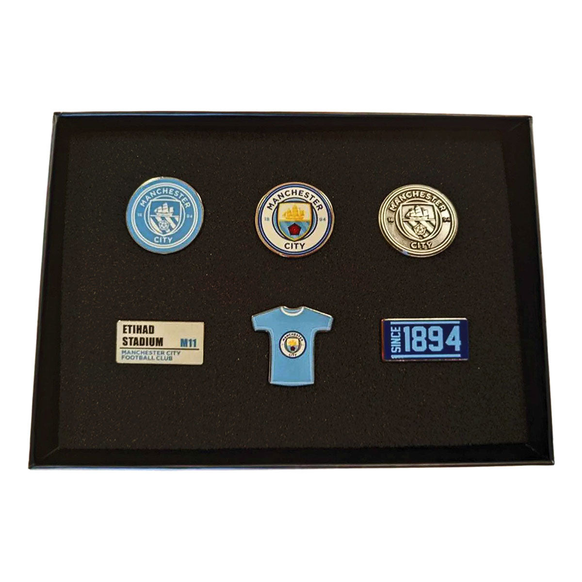 Manchester City FC 6pc Badge Set: 1 - Badges By Manchester City