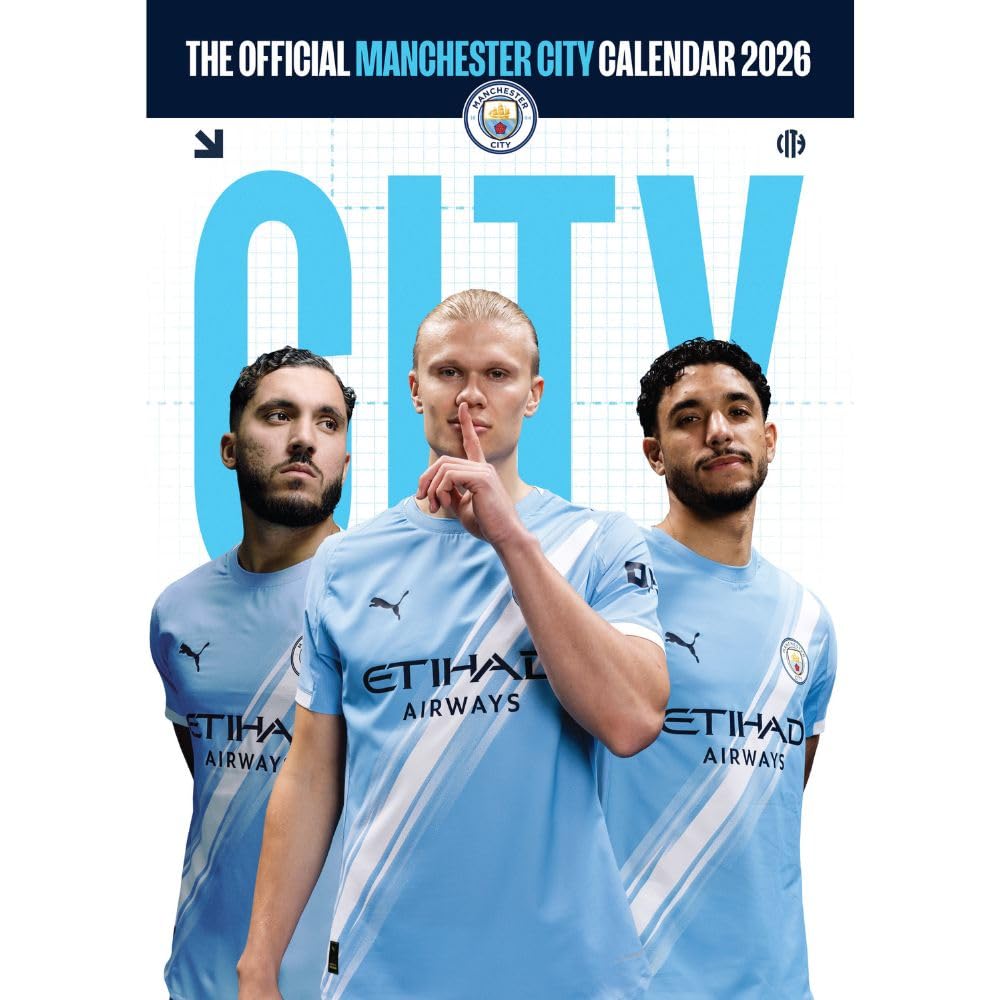 Manchester City FC A3 Calendar 2026: 1 - Calendars By Manchester City