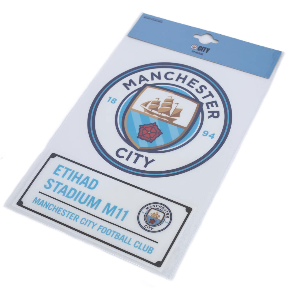 Manchester City FC A4 Car Decal: 3 - Car Accessories By Manchester City