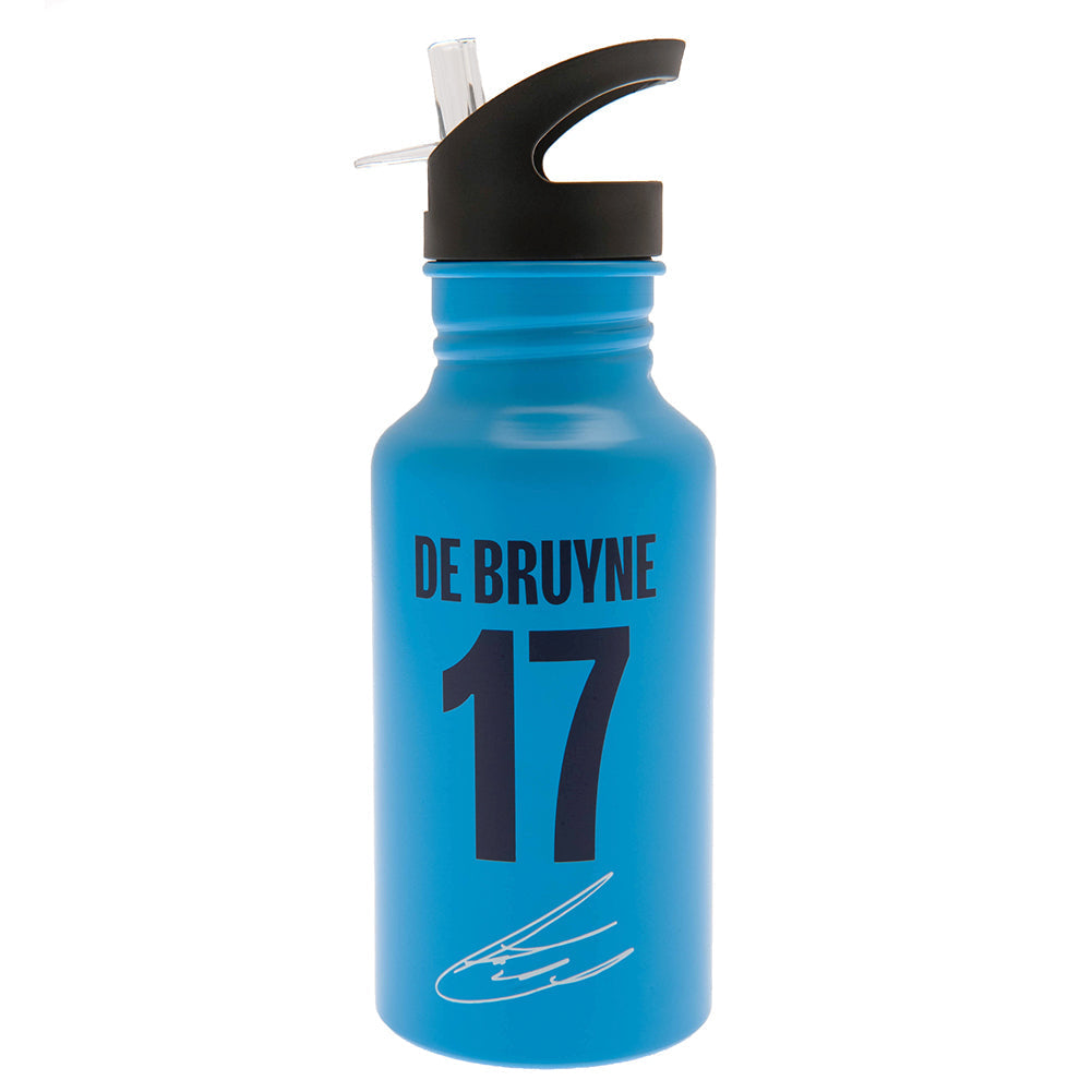 Manchester City FC Aluminium Drinks Bottle De Bruyne - Shop Water Bottles At Gift Moments - 1