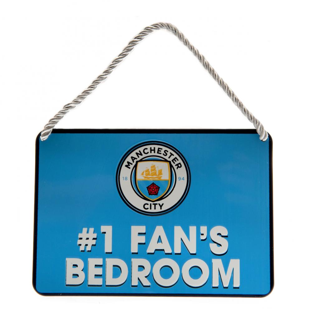 Manchester City FC Bedroom Sign No1 Fan: 2 - Bedroom By Manchester City