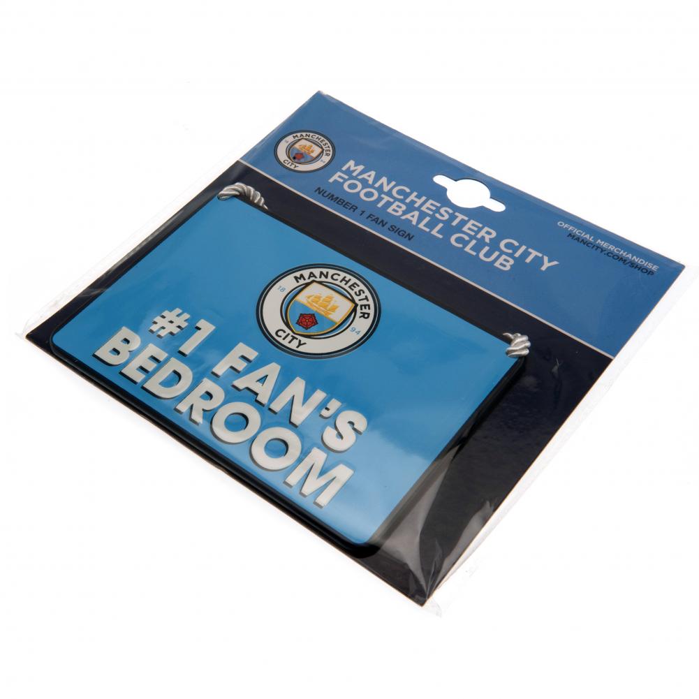 Manchester City FC Bedroom Sign No1 Fan: 3 - Bedroom By Manchester City