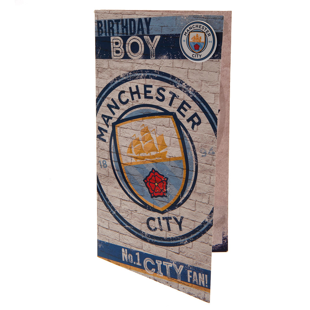 Manchester City FC Boy Birthday Card: 2 - Greeting Cards By Manchester City