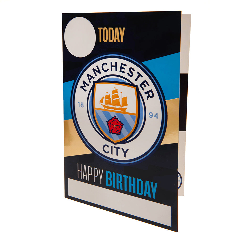 Manchester City FC Birthday Card With Stickers: 2 - Greeting Cards By Manchester City