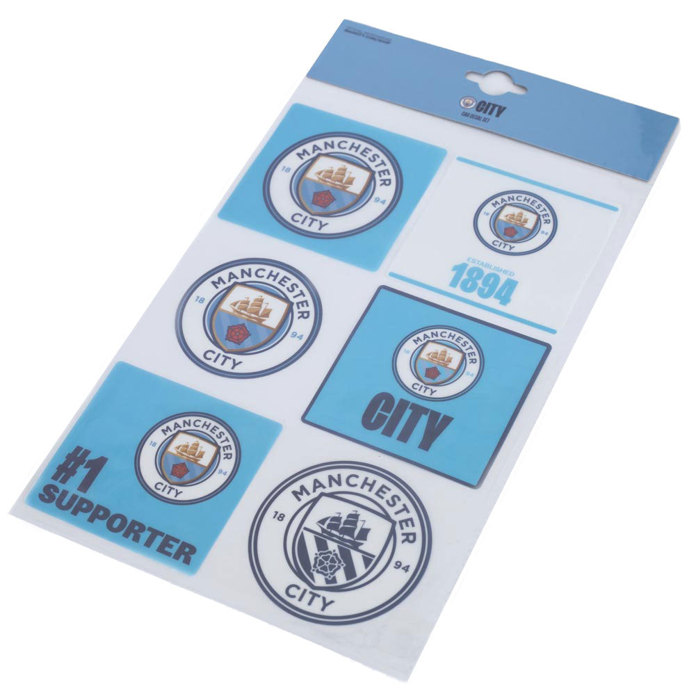 Manchester City FC Car Decal Set - Shop Car Accessories At Gift Moments - 3