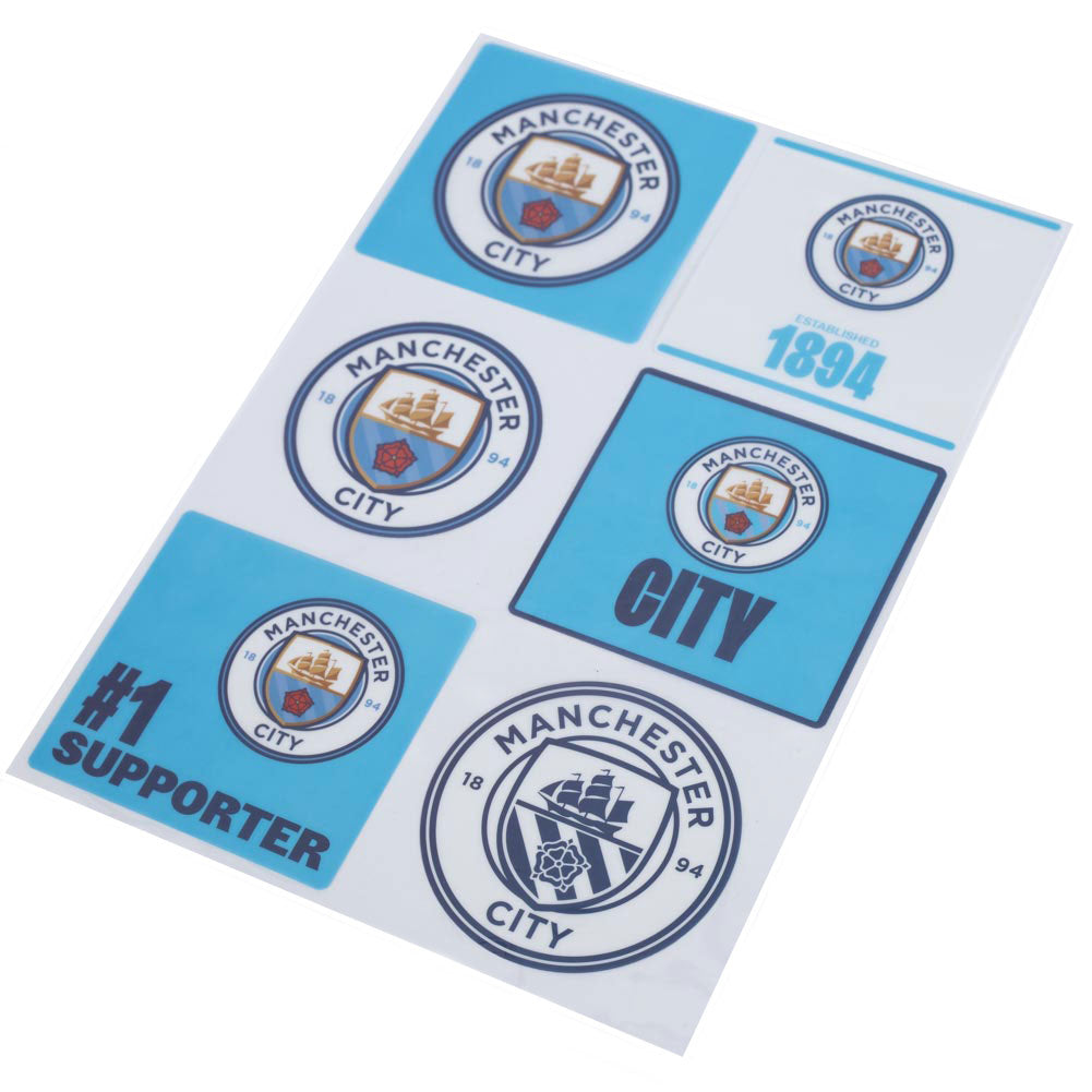 Manchester City FC Car Decal Set - Shop Car Accessories At Gift Moments - 2