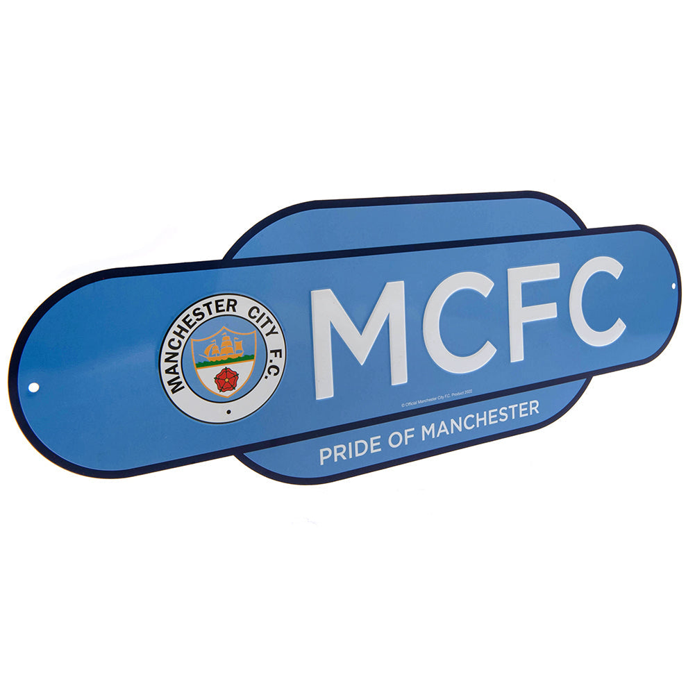 Manchester City FC Colour Retro Sign: 2 - Signs & Plaques By Manchester City