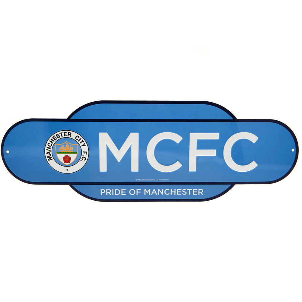 Manchester City FC Colour Retro Sign: 1 - Signs & Plaques By Manchester City