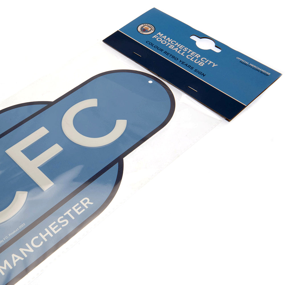Manchester City FC Colour Retro Sign: 4 - Signs & Plaques By Manchester City
