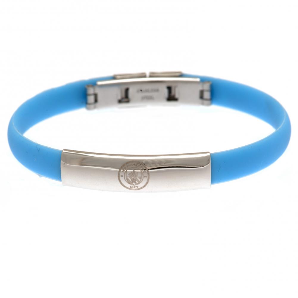 Manchester City FC Colour Silicone Bracelet: 3 - Jewellery By Manchester City