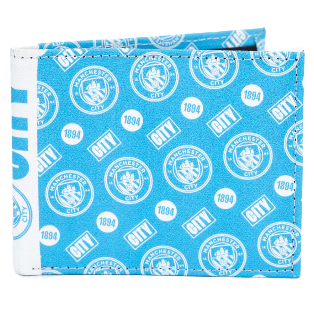 Manchester City FC Coloured Icon Wallet: 3 - Wallets By Manchester City