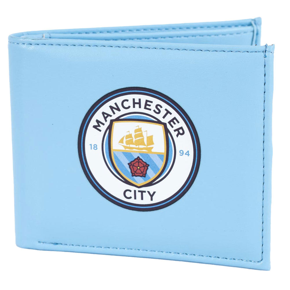 Manchester City FC Coloured PU Wallet: 3 - Wallets By Manchester City
