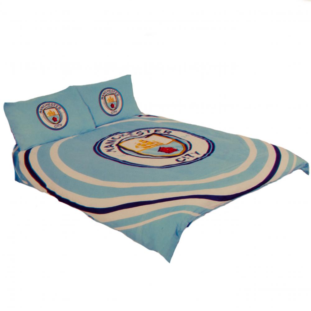 Manchester City FC Pulse Double Duvet Set: 1 - Bedroom By Manchester City