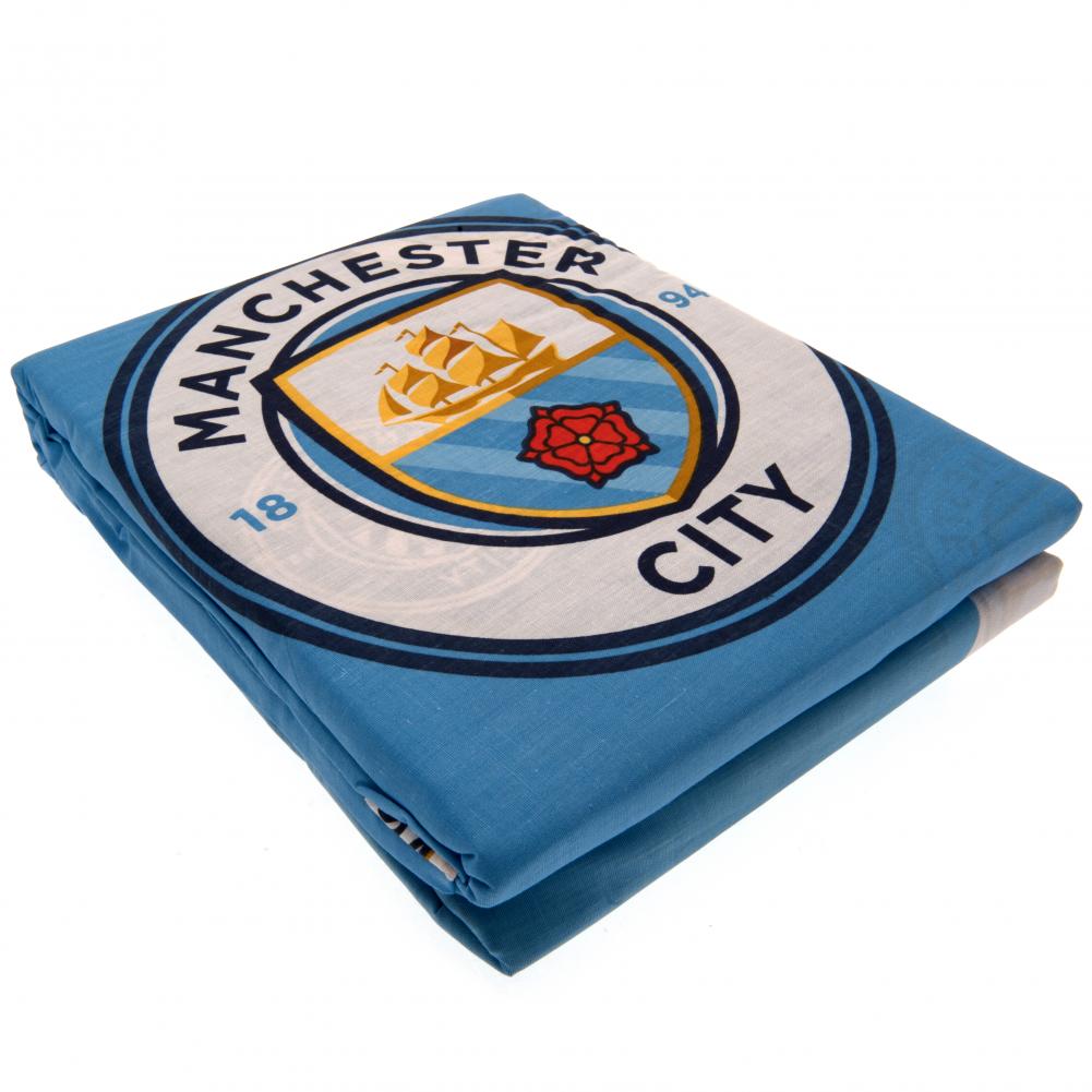 Manchester City FC Pulse Double Duvet Set: 2 - Bedroom By Manchester City