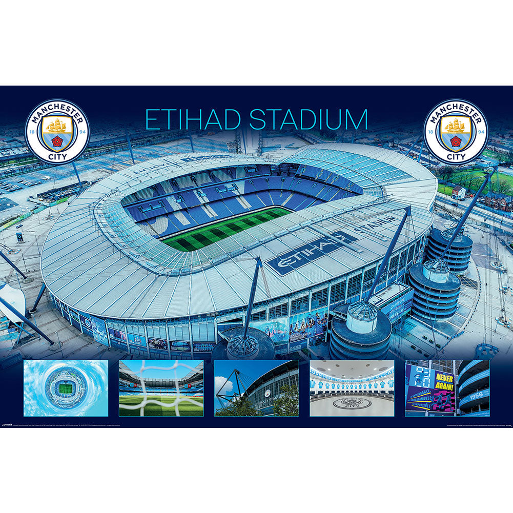 Manchester City FC Etihad Stadium Poster 199 - Shop Posters At Gift Moments - 1