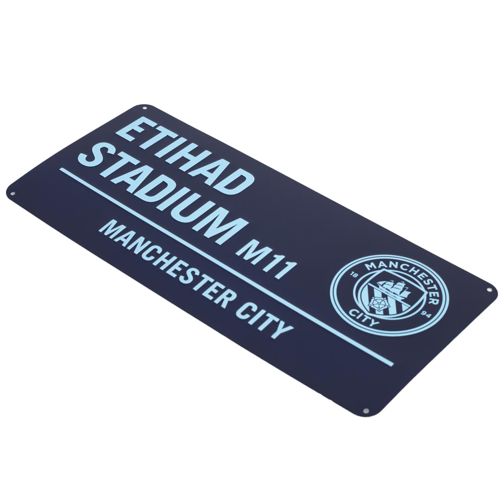 Manchester City FC Two Tone Street Sign - Shop Signs & Plaques At Gift Moments - 2