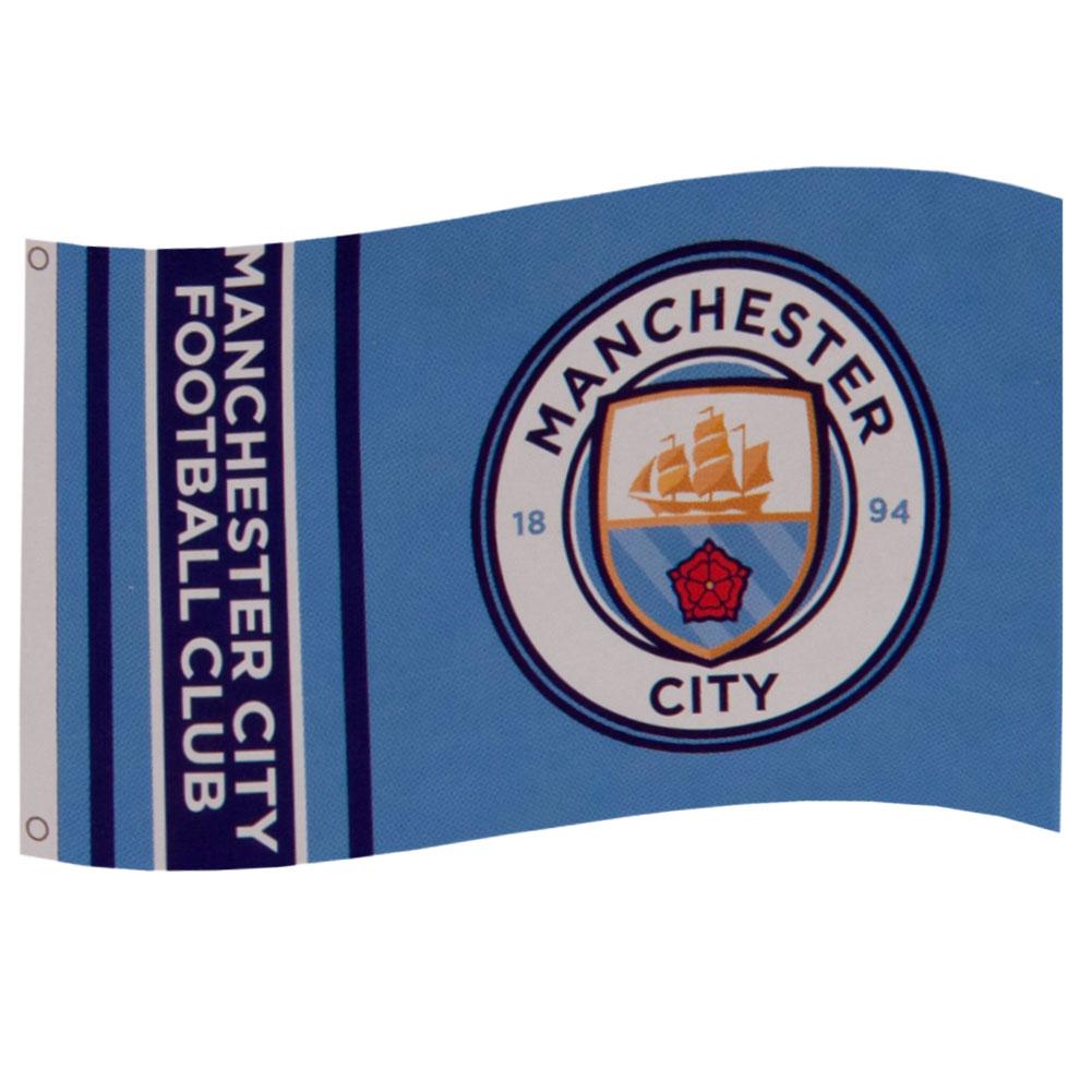 Manchester City FC Wordmark Flag: 1 - Flags & Banners By Manchester City