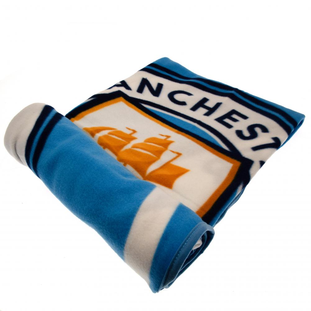 Manchester City FC Pulse Fleece Blanket - Shop Blankets At Gift Moments - 1