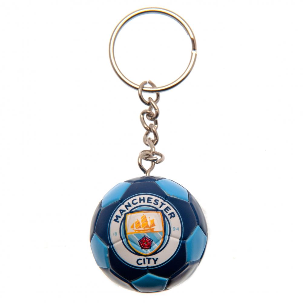 Manchester City FC Football Keyring: 2 - Keyrings By Manchester City