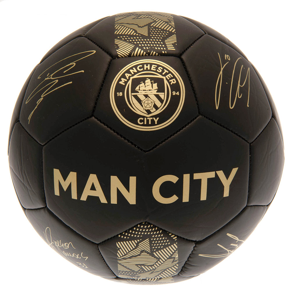 Manchester City FC Sig Gold Phantom Football - Shop Balls At Gift Moments - 1