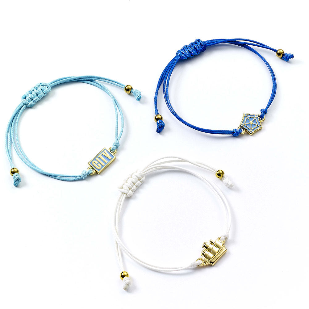 Manchester City FC Friendship Bracelet Set - Shop Bracelets At Gift Moments - 2