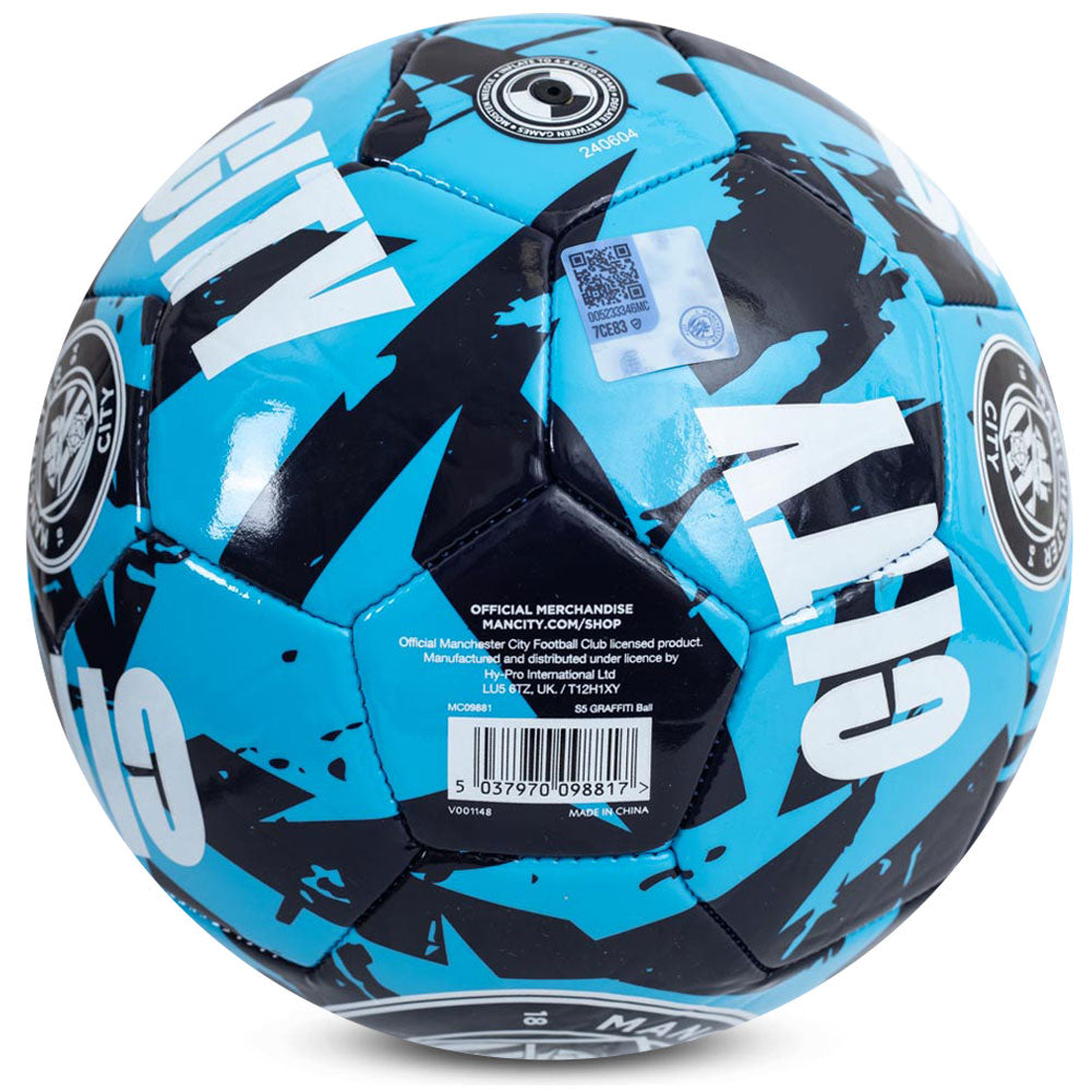 Manchester City FC Graffiti Football - Shop Balls At Gift Moments - 3