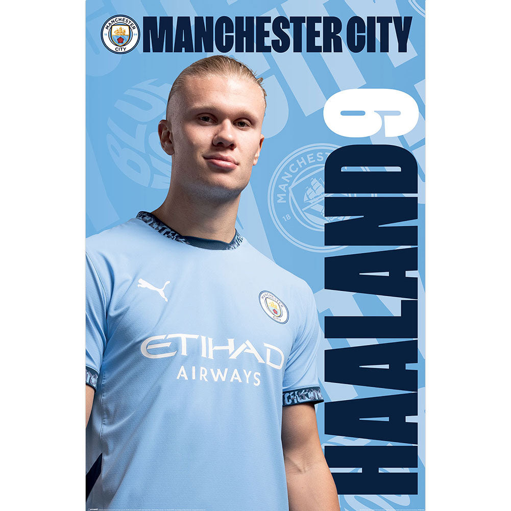 Manchester City FC Haaland Poster 85: 1 - Posters By Manchester City