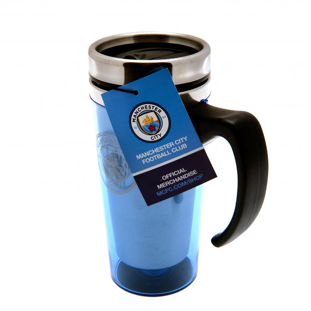 Manchester City FC Handled Travel Mug: 3 - Mugs By Manchester City